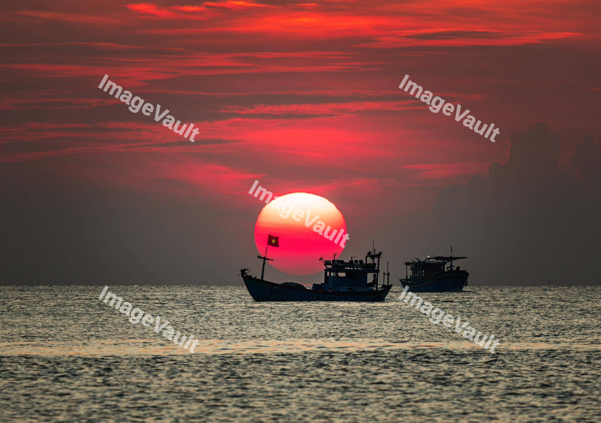 Boats in the sea